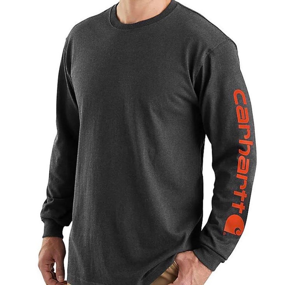 Carhartt Orange and Gray Long Sleeve Tee